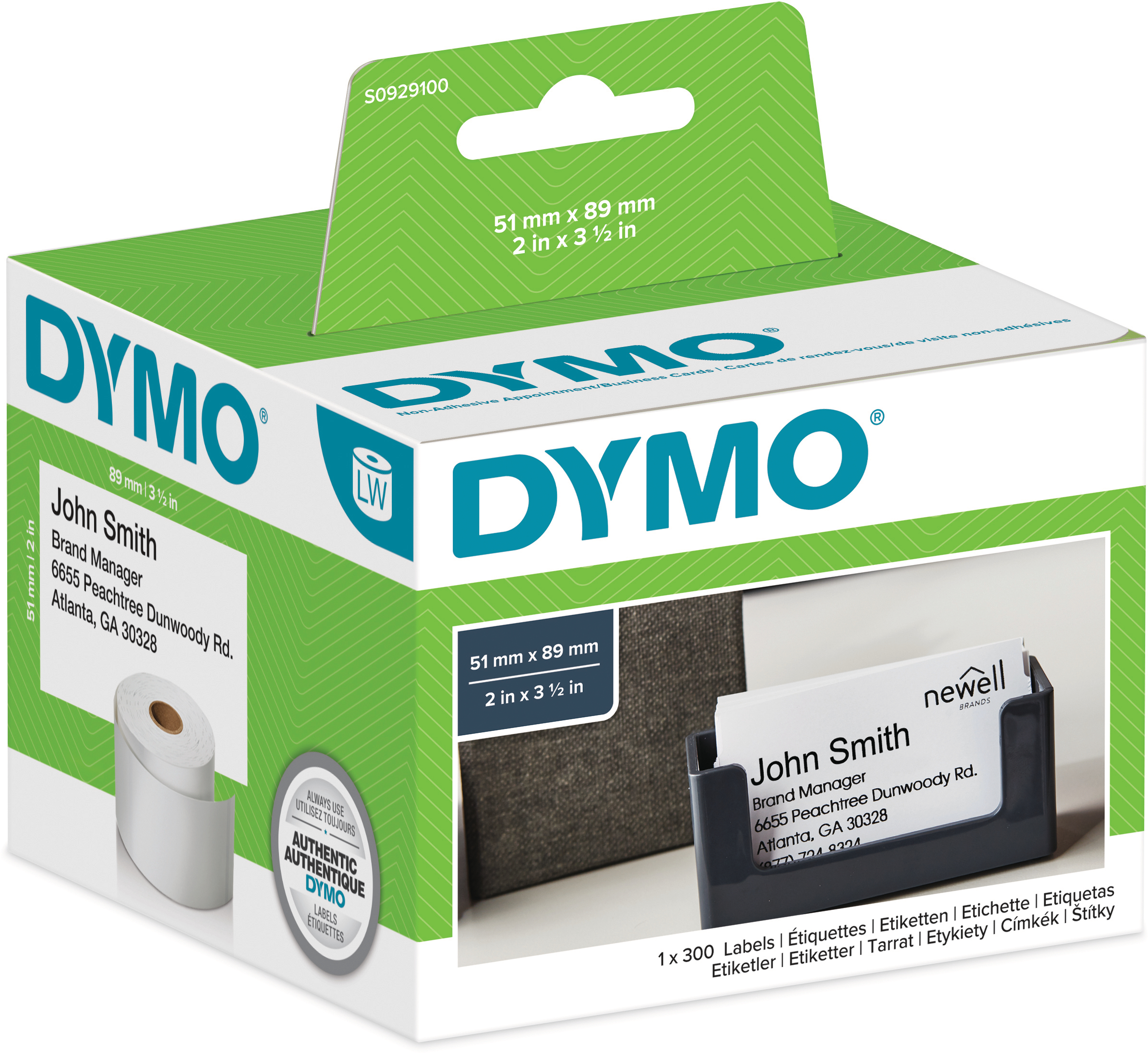 DYMO-S0929100-3501170929100 DYMO Termin- und Namensschilder S0929100 non-perm. 51x89mm 300 Stück – Hochwertig & günstig bei ShopDeca