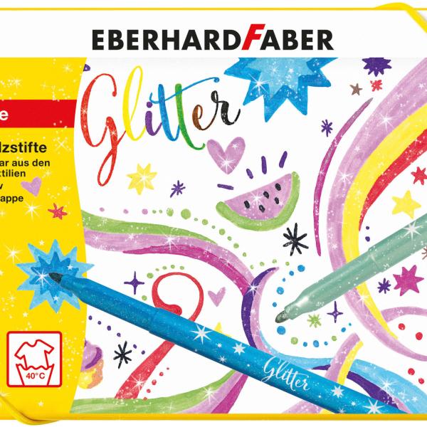EBERHARD FABER Filzstifte Glitzer 551016 16er Geschenkkarton