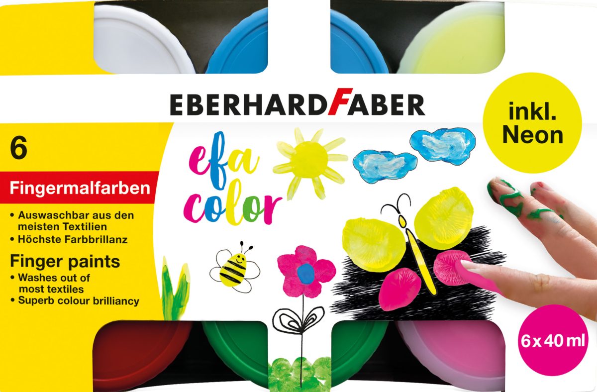 EBERHARD FABER Fingermalfarben Neon 578603 6x40ml – Hochwertig & günstig bei ShopDeca