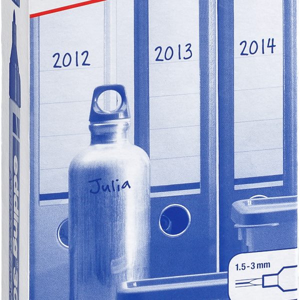 EDDING Permanent Marker 3000 1.5-3mm 3000-2 rot, 10 Stück