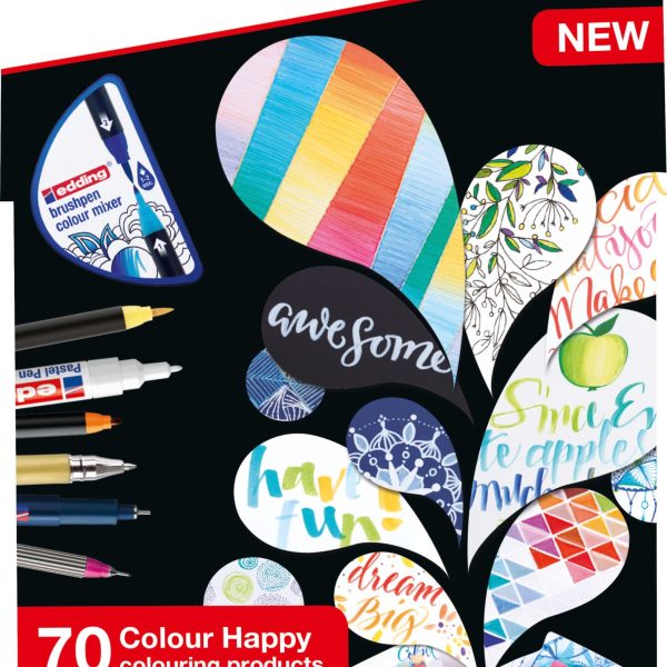 EDDING Brushpen 1340 Color Happy Box 3275 69 Stück