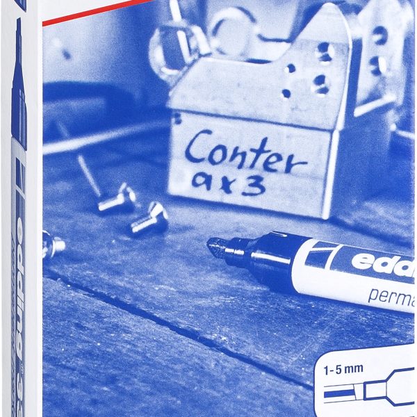 EDDING Permanent Marker 3300 1-5mm 3300-3-10 blau 10 Stück