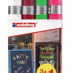EDDING Window Marker 4095 Set 4095-4CH ass. 3 Stück