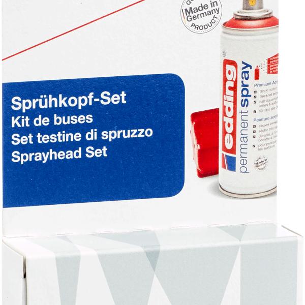 EDDING Sprühkopfset 5200-SET 4 Farben/6 Stück Blister