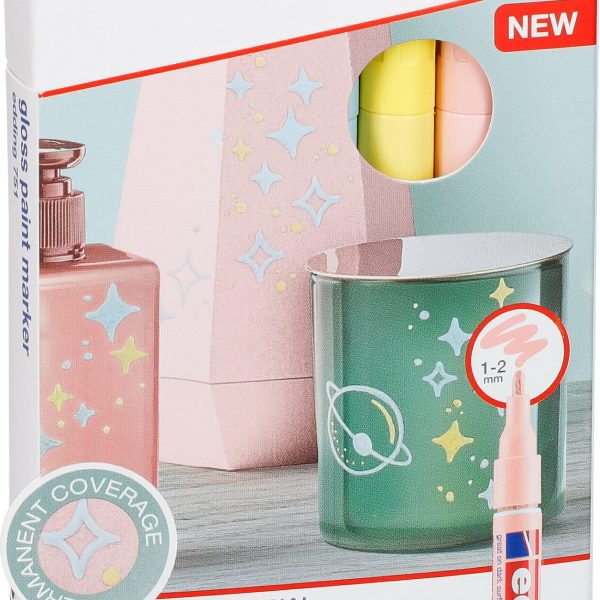 EDDING Gloss Paintmarker 751 1-2mm 751-E5-pas pastell 5 Stück