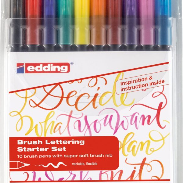 EDDING Brushpen 1340 Starter Set E-1340  E-10 farbig ass. 10 Stück
