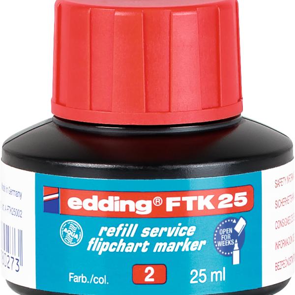 EDDING Nachfülltusche FTK25 25ml FTK-25-002 rot