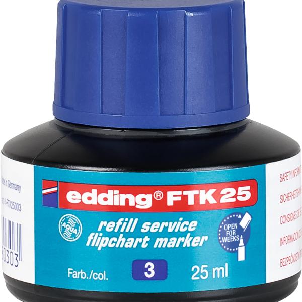 EDDING Nachfülltusche FTK25 25ml FTK-25-003 blau