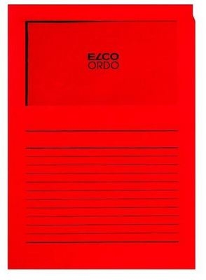 ELCO Organisationsmappe Ordo A4 29489.92 classico, rot 100 Stück