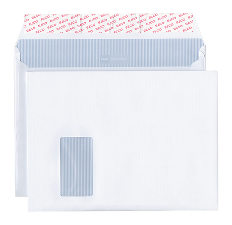 ELCO-48684-7610425863611 ELCO Couvert Docum. m/Fenster C4+ 48684 120g, weiss 200 Stück – Hochwertig & günstig bei ShopDeca
