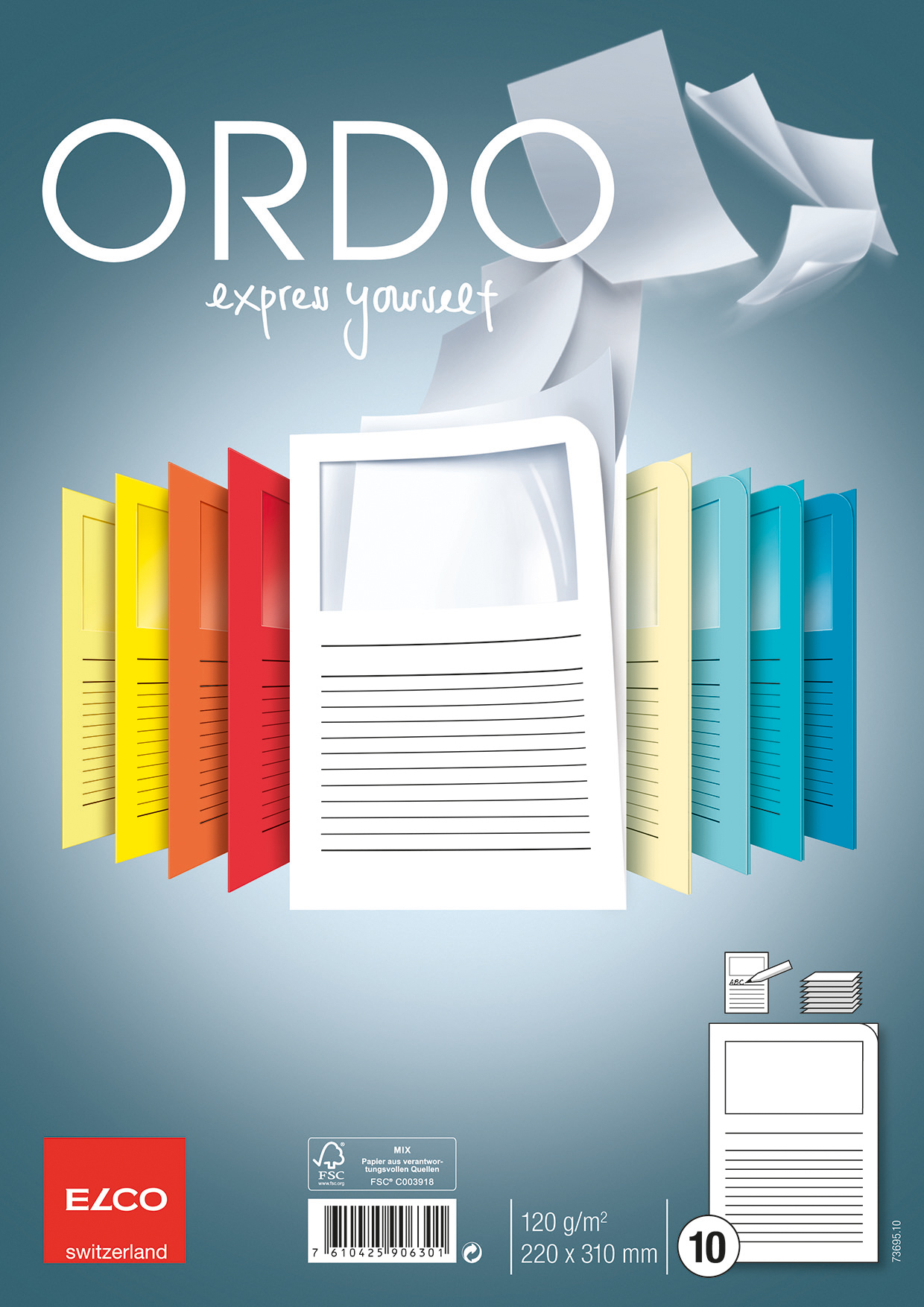 ELCO-73695.10-7610425906301 ELCO Organisationsmappe Ordo A4 73695.10 classico, weiss 10 Stück – Hochwertig & günstig bei ShopDeca