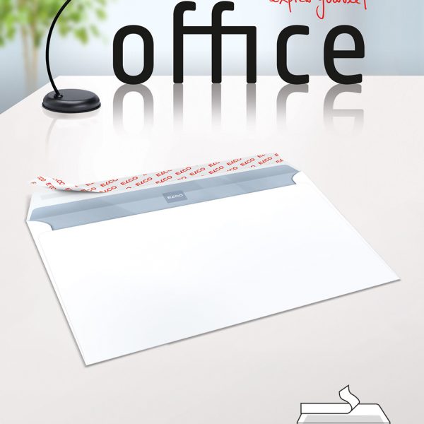 ELCO Couvert Office o/Fenster B5 74495.12 100g, weiss 10 Stück