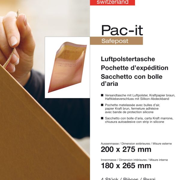 ELCO Luftpolstertasche 180x265mm 74551.92 braun 4 Stück