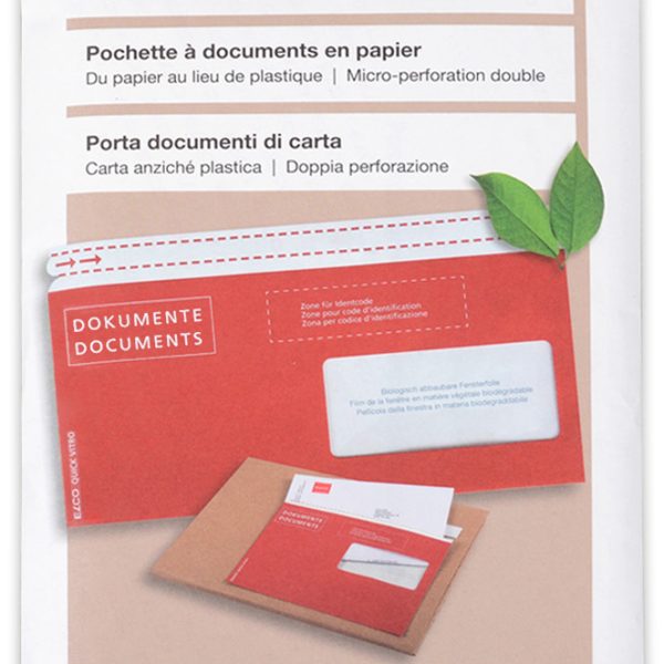 ELCO Dokumententasche C5/6 79123.80 rot, F. rechts 20 Stück