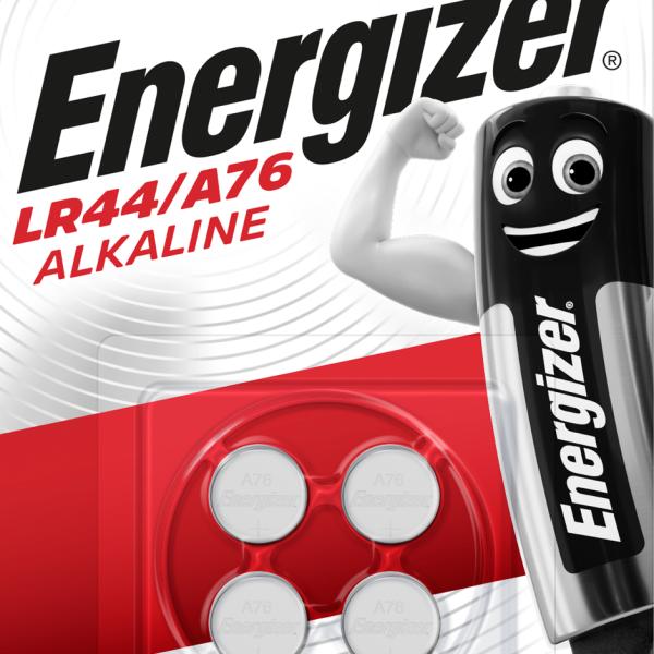 ENERGIZER Knopfzelle E300141401 L44/A76, 4 Stück