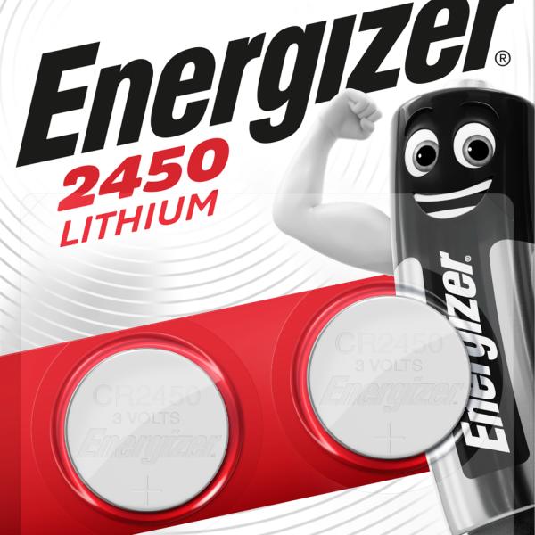 ENERGIZER Knopfzelle E300830702 CR2450, 2 Stück