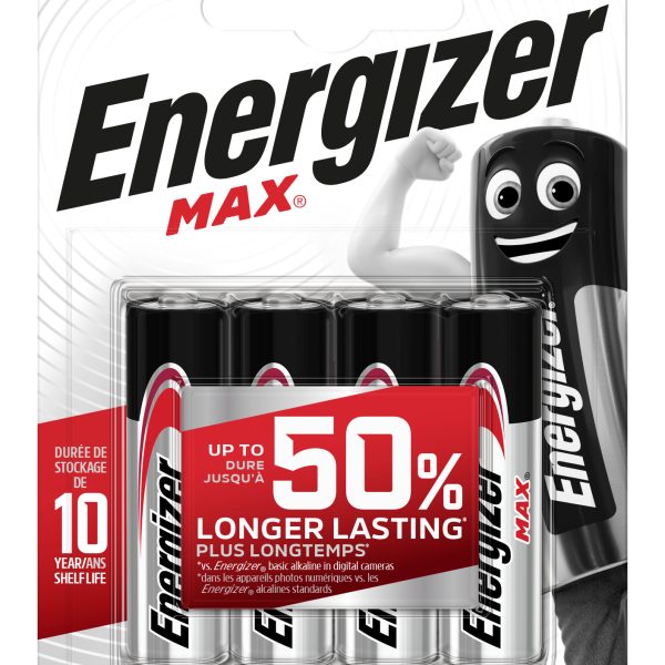 ENERGIZER Batterien Max AA 1.5V E303323700 LR6/AM3 4 Stück