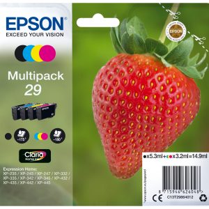 EPSON Multipack Tinte 29 CMYBK T298640 XP-235/335/435 4-color