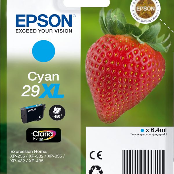 EPSON Tintenpatrone 29XL cyan T299240 XP-235/335/435 450 Seiten
