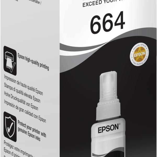 EPSON Tintenbehälter 664 schwarz T664140 EcoTank L355/L555 4000 Seiten