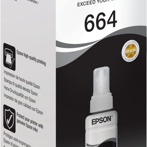 EPSON Tintenbehälter 664 schwarz T664140 EcoTank L355/L555 4000 Seiten