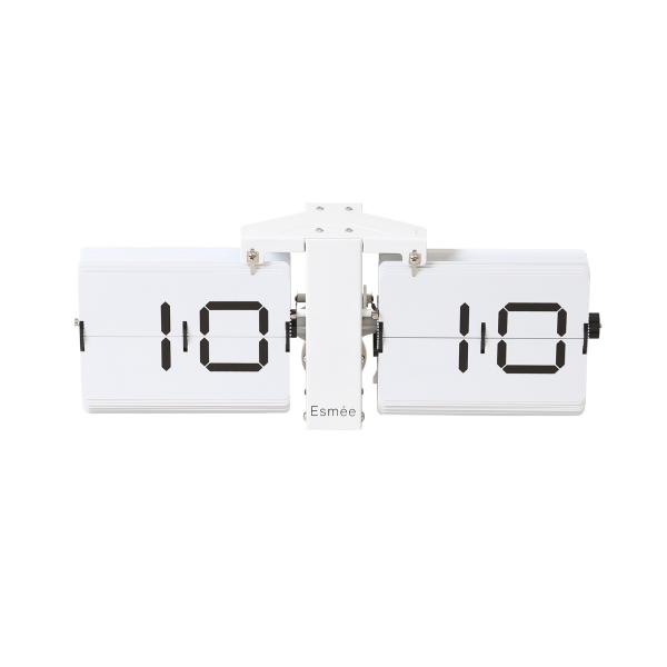 ESMEE Wanduhr Flip Clock 240.006.04 weiss
