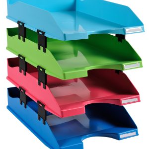 EXACOMPTA Briefablage-Set Combo Midi 1131928SETD Farben ass., 1928 4 Stück