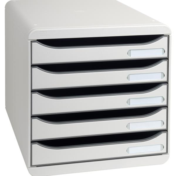 EXACOMPTA Schubladenbox grau 309740D 5 Fächer