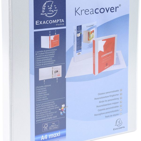 EXACOMPTA Präsentationsordner 51940E A4 4-Ring 3.8cm