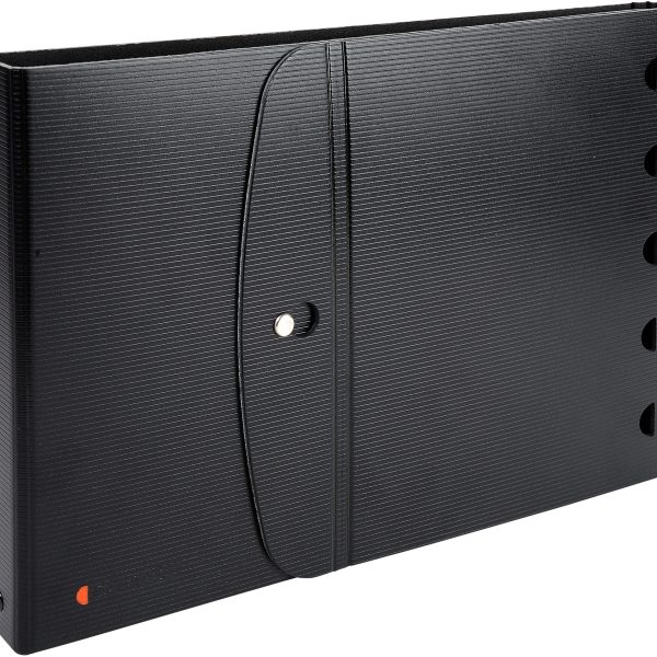 EXACOMPTA Ringbuch mit Tischstaffelei A4 56234E schwarz 25 Hüllen