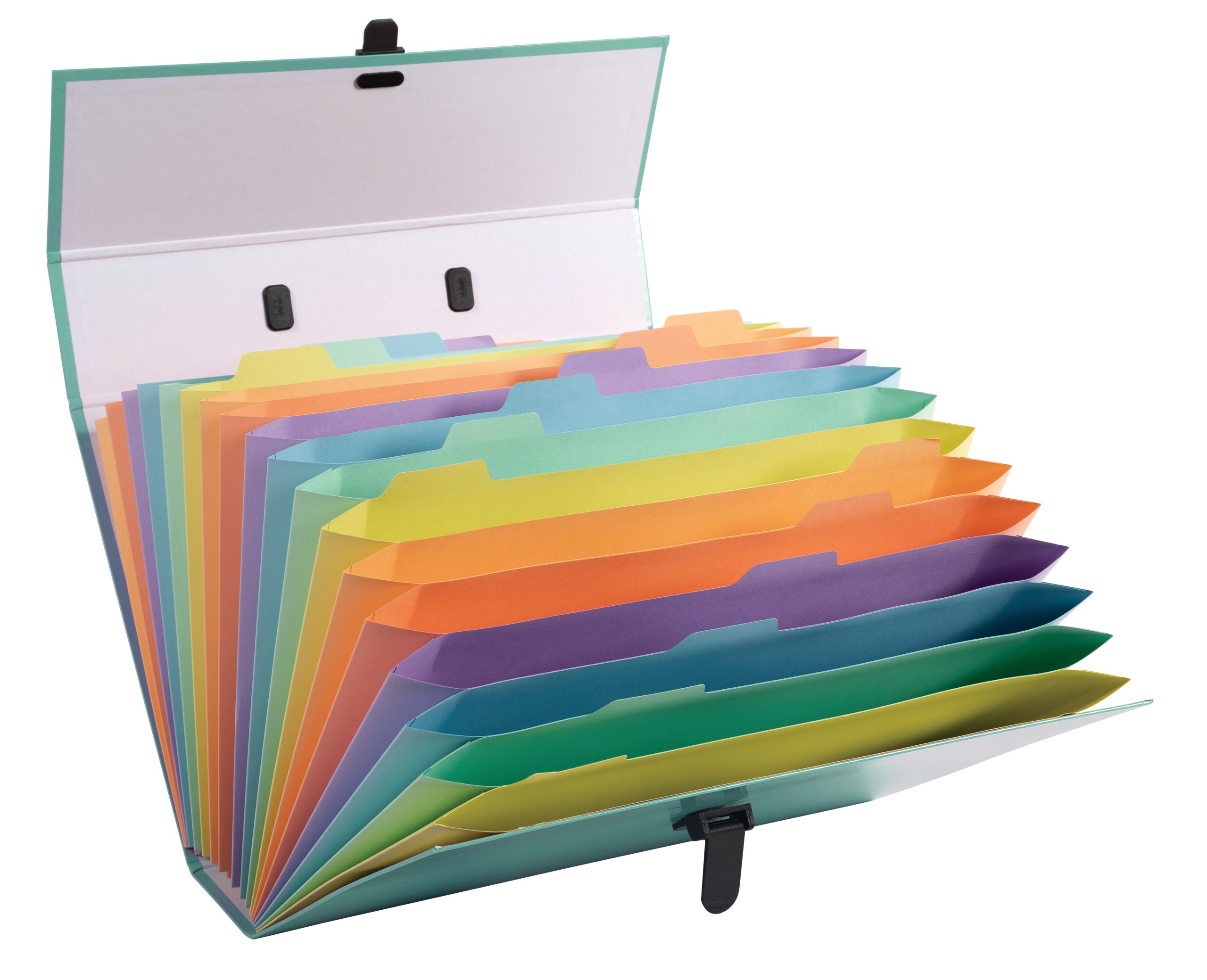 EXACOMPTA-56760E-3130630567608 EXACOMPTA Fächermappe Aquarel A4 56760E ass. 18-teilig – Hochwertig & günstig bei ShopDeca