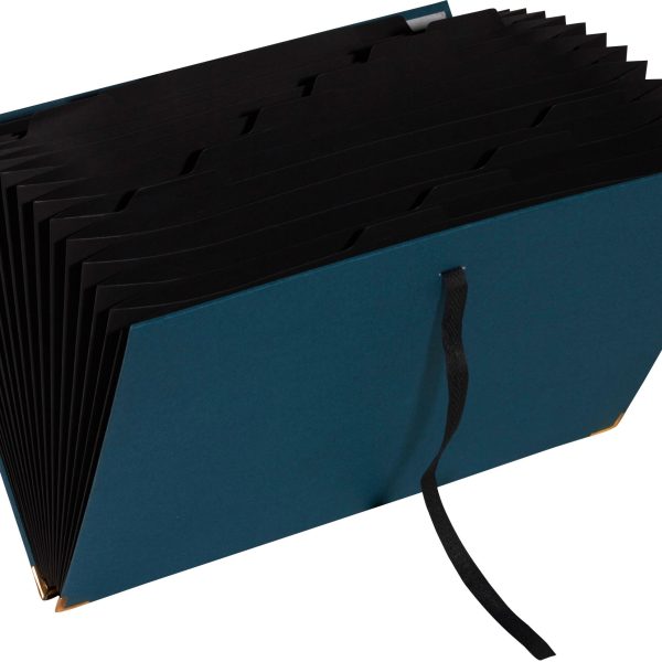 EXACOMPTA Fächermappe OfficeByMe A4 58603E blaugrün 18-teilig 24x34x4cm