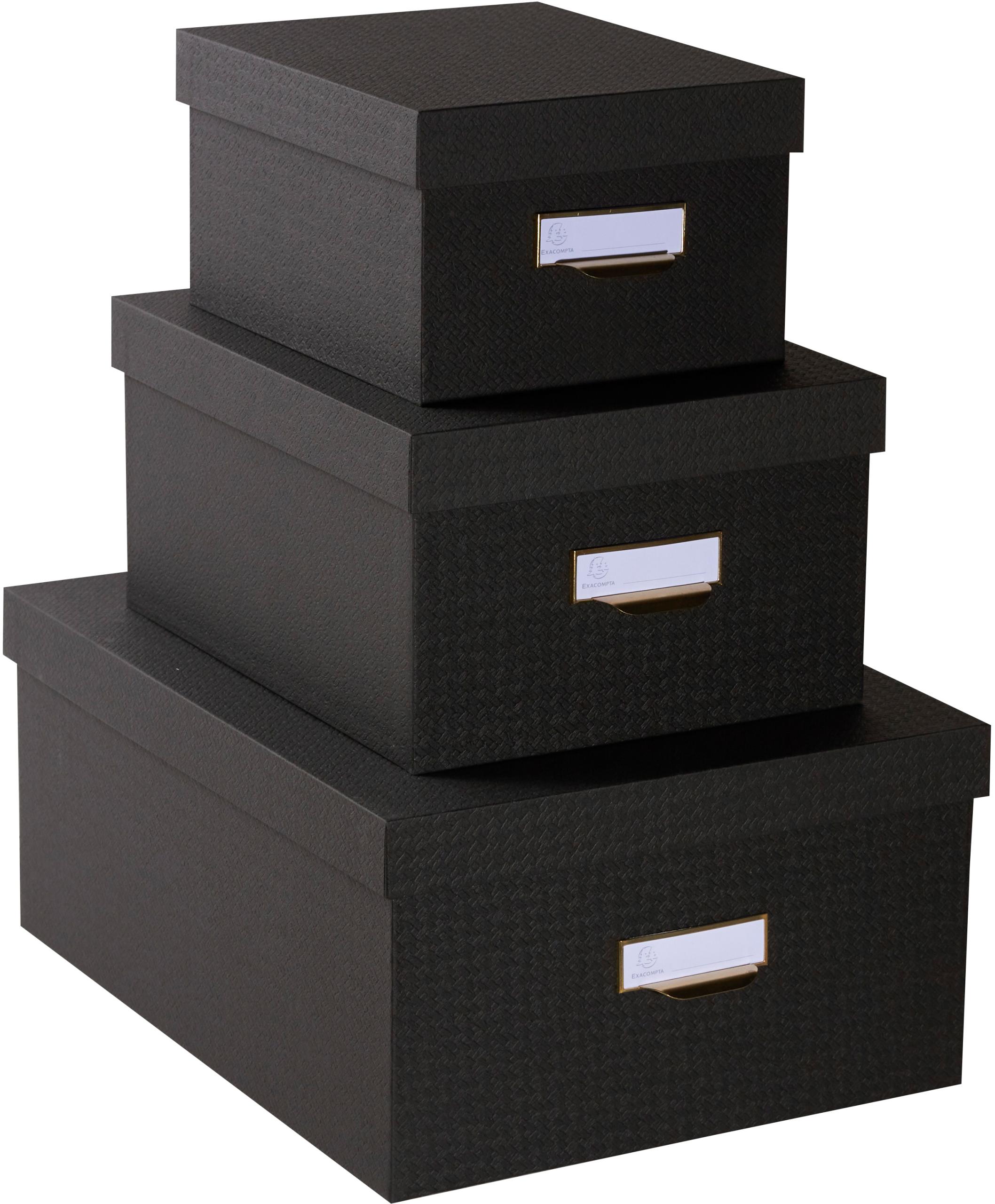 EXACOMPTA-79601E-3130630796015 EXACOMPTA Ablagebox OfficeByMe 79601E schwarz 3er-Set – Hochwertig & günstig bei ShopDeca