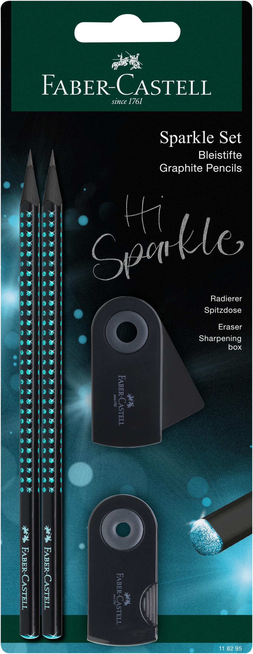 FABER-CASTELL-118295-4005401182955 FABER-CASTELL Schreibset Sparkle 118295 Midnight ocean – Hochwertig & günstig bei ShopDeca