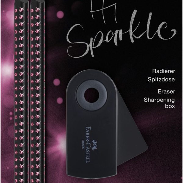 FABER-CASTELL Schreibset Sparkle 118296 Midnight rose