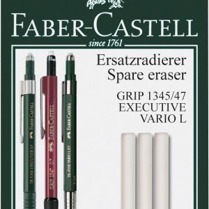 FABER-CASTELL Radierer 131596 Grip 1345/1347 3 Stück
