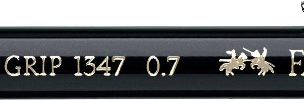 FABER-CASTELL Druckbleistift GRIP 1347 0.7mm 134799 schwarz, mit Radierer