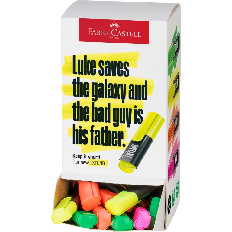 FABER-CASTELL Display Textmarker TXTLNR SF 154200 60 Stück, assortiert