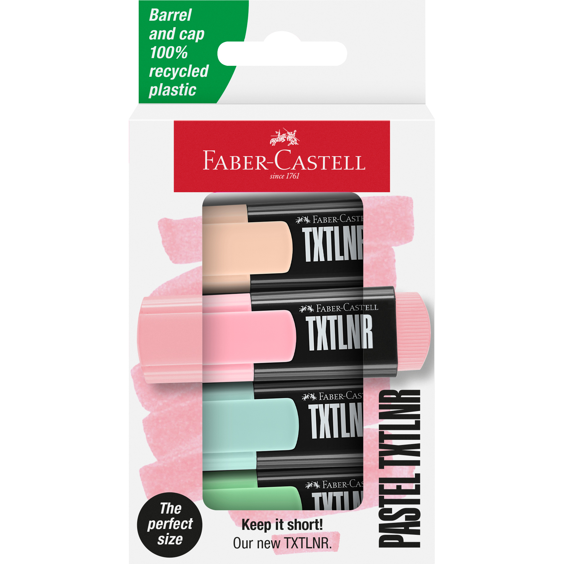 154214_Highlighter TXTLNR Pastel cardboard set of 4 FABER-CASTELL Textmarker 154214 Pastell 6 Stück – Hochwertig & günstig bei ShopDeca