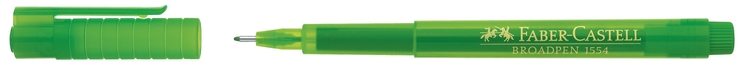 FABER-CASTELL-155466-4005401554660 FABER-CASTELL Fineliner Broadpen 1554 0.8mm 155466 hellgrün – Hochwertig & günstig bei ShopDeca