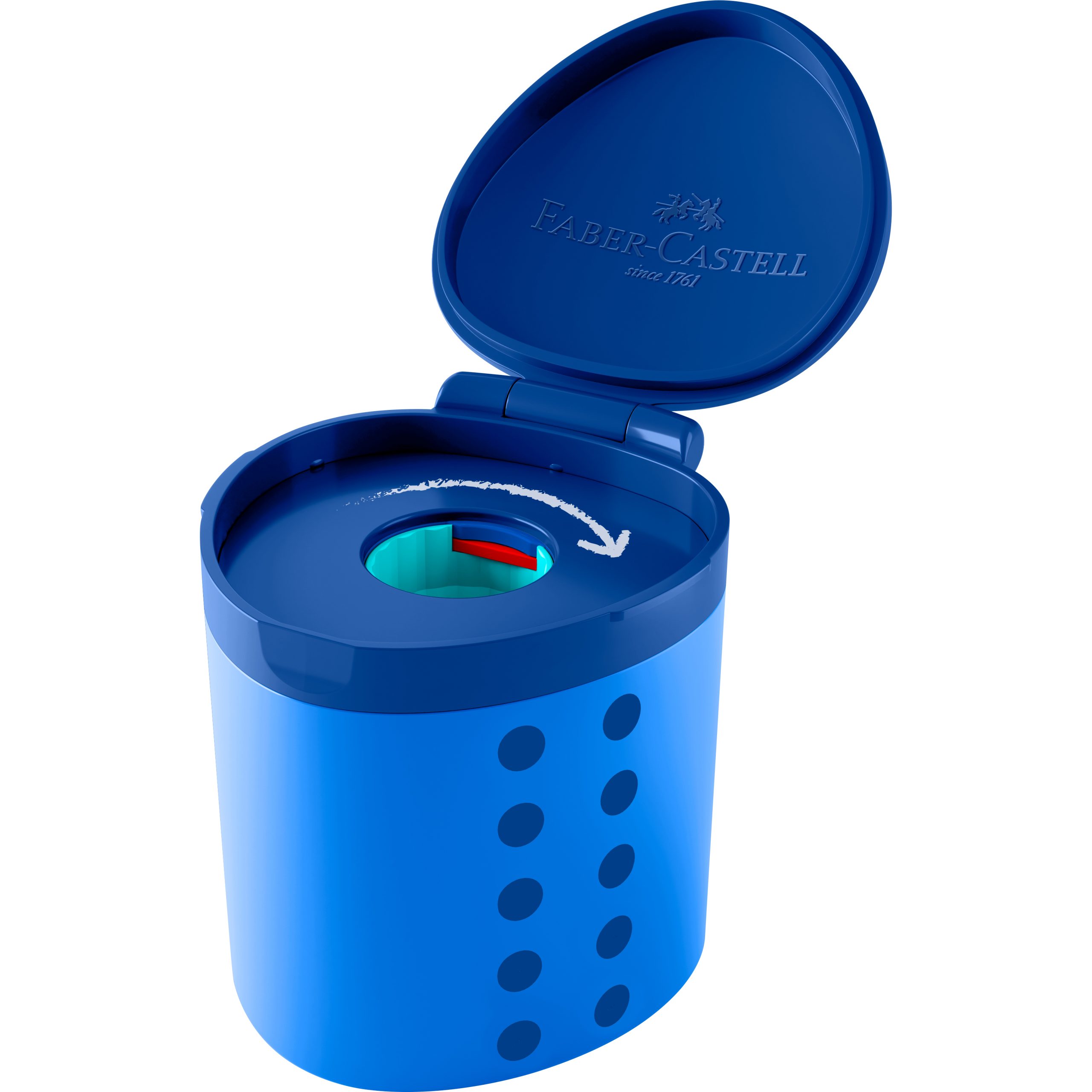 181790_Sharpener box Grippy FABER-CASTELL Spitzdose Grippy 181790 blau – Hochwertig & günstig bei ShopDeca
