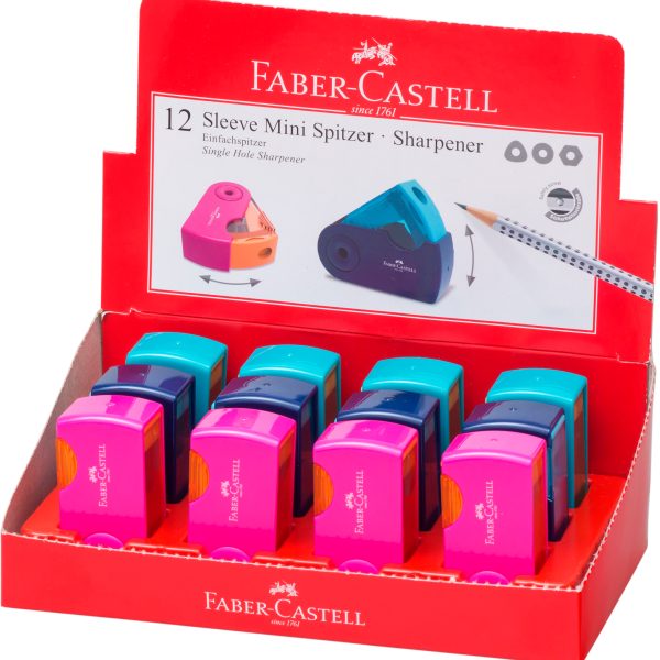 FABER-CASTELL Spitzer Sleeve Mini 182714 div. Farben ass. 1 Stück