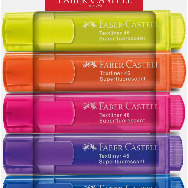 FABER-CASTELL Textmarker TL 46 254646 Superfluor 6 Stück