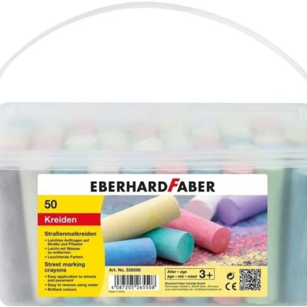 FABER-CASTELL Strassenkreide 526550 assortiert 50 Stück