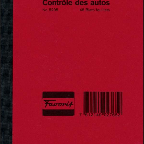 FAVORIT Autobetriebskontrolle D/F 5208 12,0×18,0cm 48 Blatt