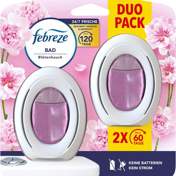 FEBREZE Bad Lufterfrischer 972113 Blütenhauch Duo 2x8ml