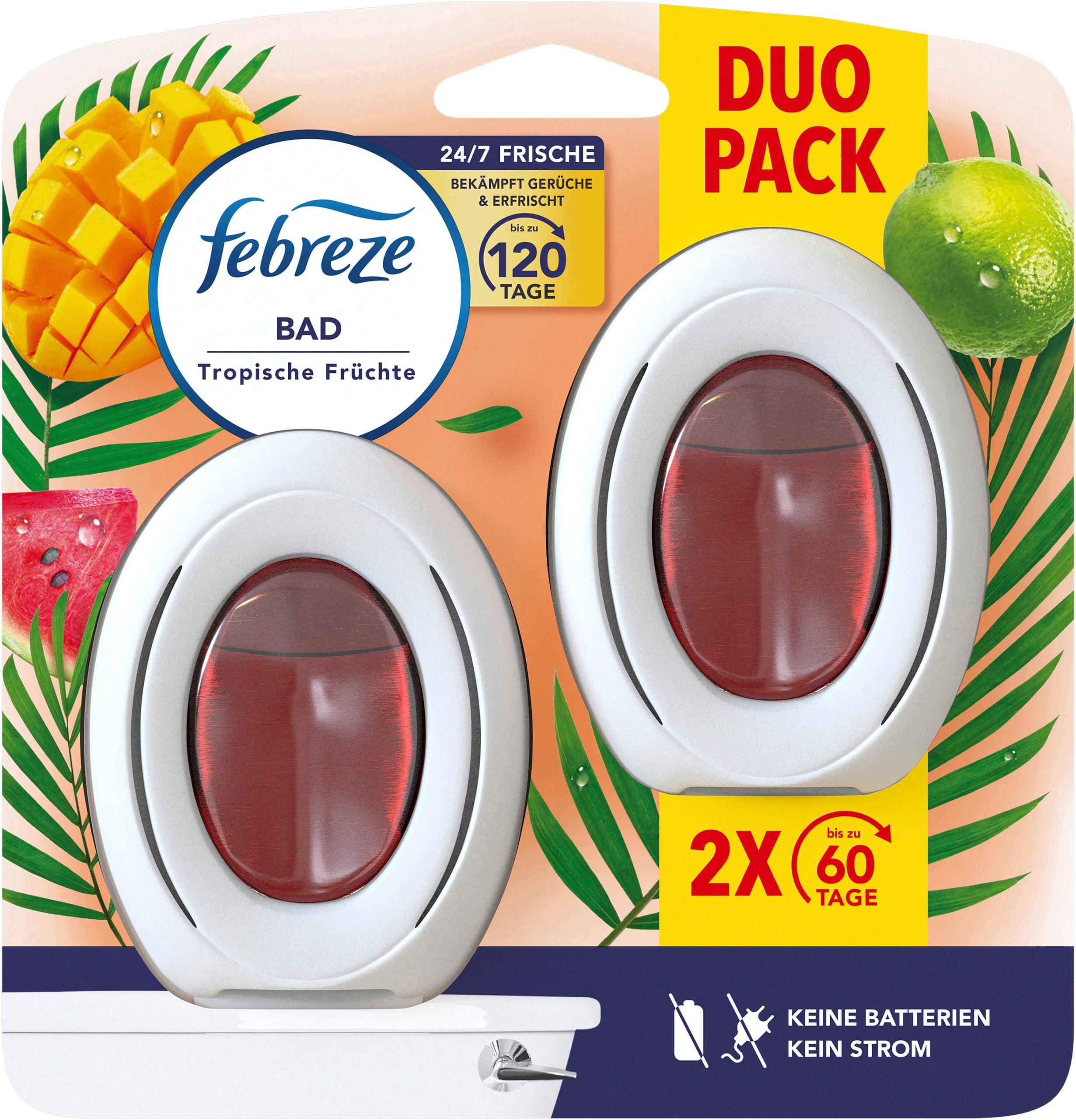 checked bmh FEBREZE Bad Lufterfrischer 972115 Tropische Früchte 2x8ml – Hochwertig & günstig bei ShopDeca