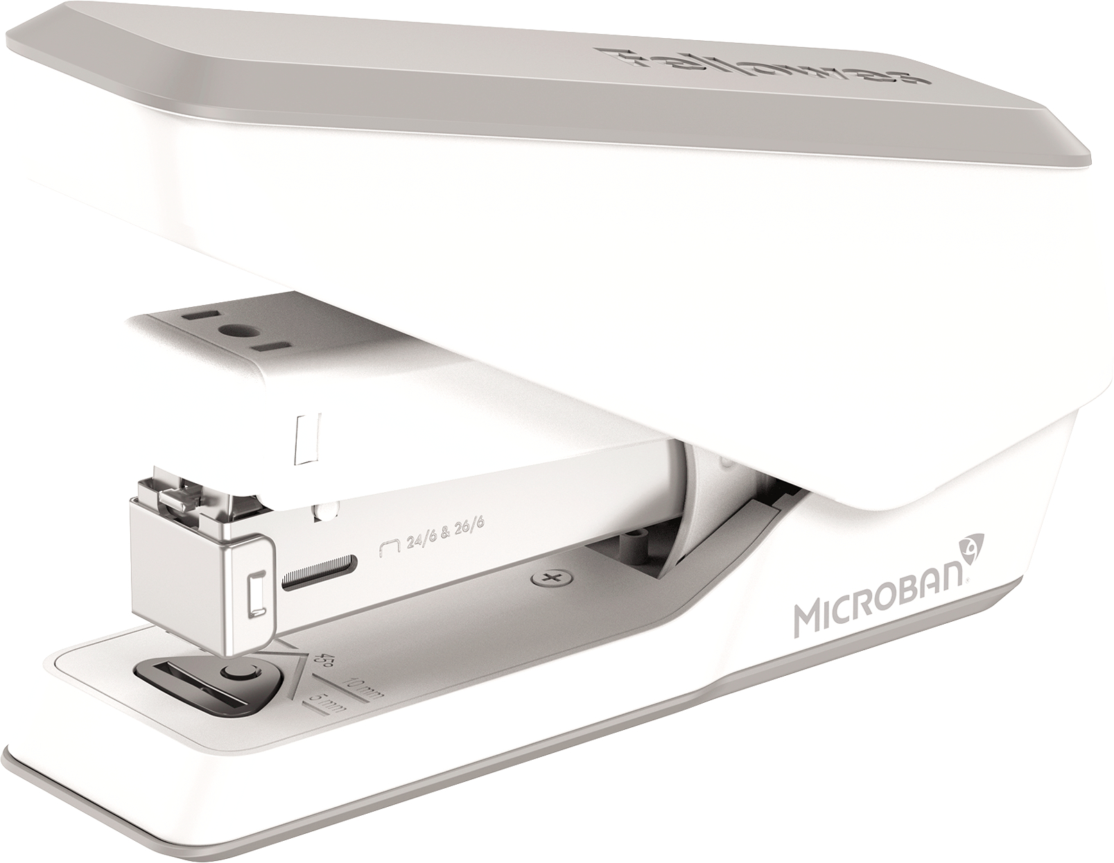 FELLOWES-5011701-0043859776566 FELLOWES Heftgerät EasyPress LX840 5011701 Microban, weiss 25 Blatt – Hochwertig & günstig bei ShopDeca