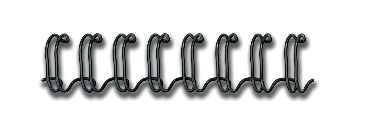 FELLOWES Drahtbinderücken 14mm 53277 schwarz 100 Stück – Hochwertig & günstig bei ShopDeca