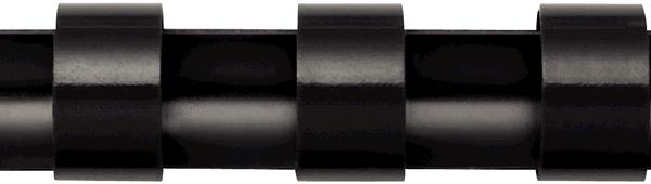 FELLOWES Plastikbinderücken 10mm A4 5331102 schwarz, rund 25 Stück